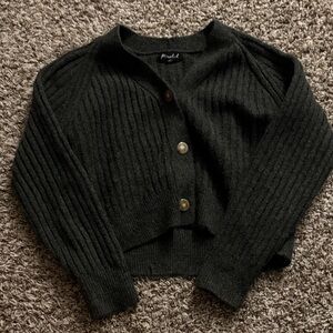 Black button up sweater / cardigan